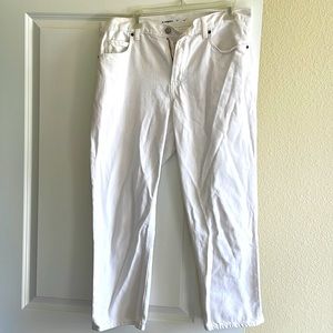 Old navy original straight white jeans.
